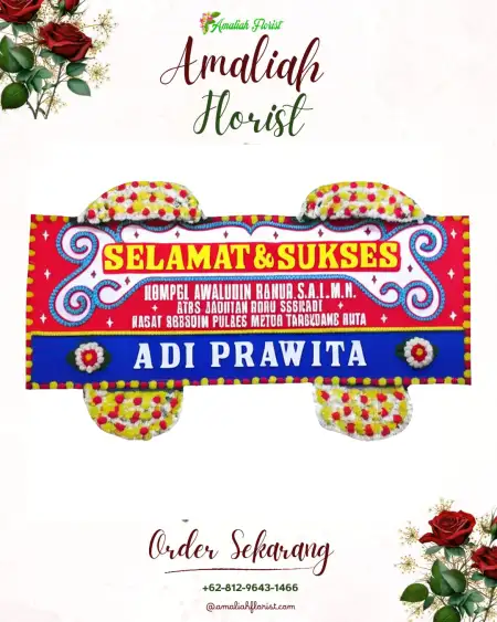 Papan Bunga Ucapan Selamat Budiman
